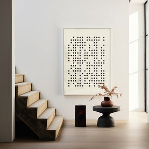 Japandi, minimalist, hallway, oversized, painting, geometric, art print, neutral color, wall art